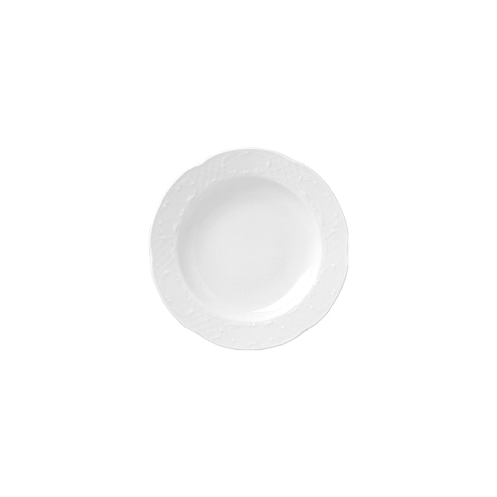 Flora dia.8.75" Round White Porcelain Plate