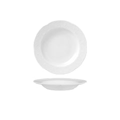 Flora dia.6.25" Round White Porcelain Plate