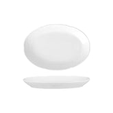 Flora 6.25" x 6.25" Oval White Porcelain Plate