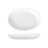 Flora 6.25" x 6.25" Oval White Porcelain Plate