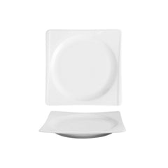 Hong Kong 10" x 10" Square White Porcelain Plate
