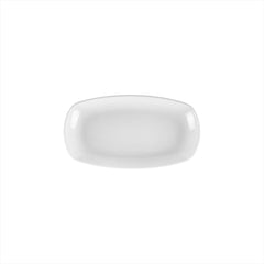 Delta-Coupe 9.25" x 6.25" x h:1" Oval White Porcelain Platter