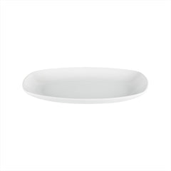 Delta-Coupe 13.5" x 7.5" x h:1.5" Oval White Porcelain Platter