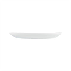 Delta-Coupe 13.5" x 7.5" x h:1.5" Oval White Porcelain Platter