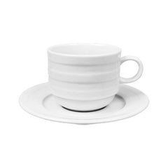 Lizbon dia.3.25" h:2.5" 7 oz. Round White Porcelain Cup