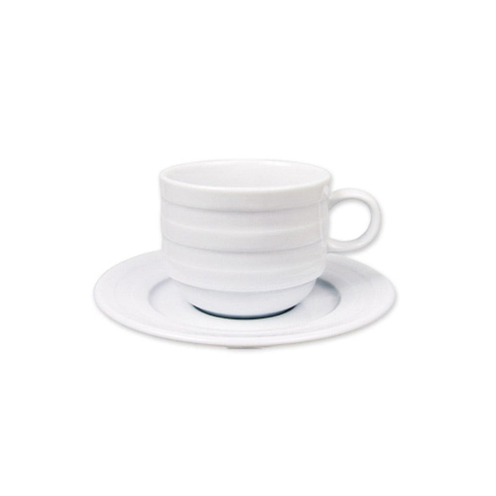 Lizbon dia.4.5" Round White Porcelain Saucer