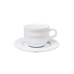 Lizbon dia.4.5" Round White Porcelain Saucer