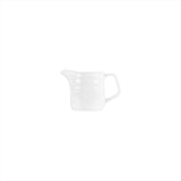 Lizbon dia.1.75" h:3" 5 oz. Round White Porcelain Creamer