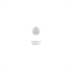 Lizbon dia.2.25" h:1" 1 oz. Round White Porcelain Bowl