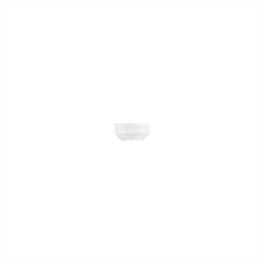 Lizbon dia.2.25" h:1" 1 oz. Round White Porcelain Bowl