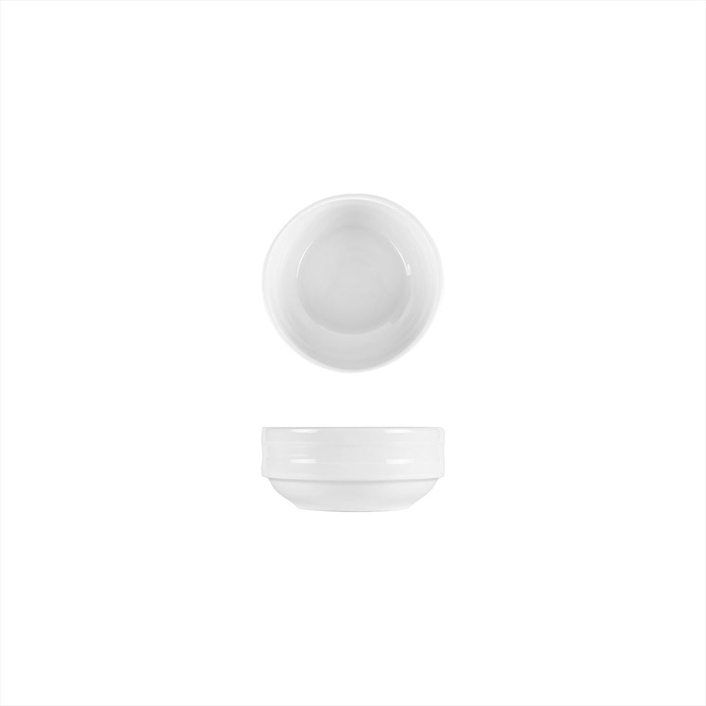 Lizbon dia.4.75" h:2" 13 oz. Round White Porcelain Bowl