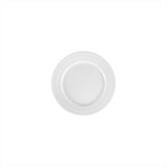 Lizbon dia.7" Round White Porcelain Plate