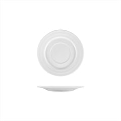 Lizbon dia.7" Round White Porcelain Saucer