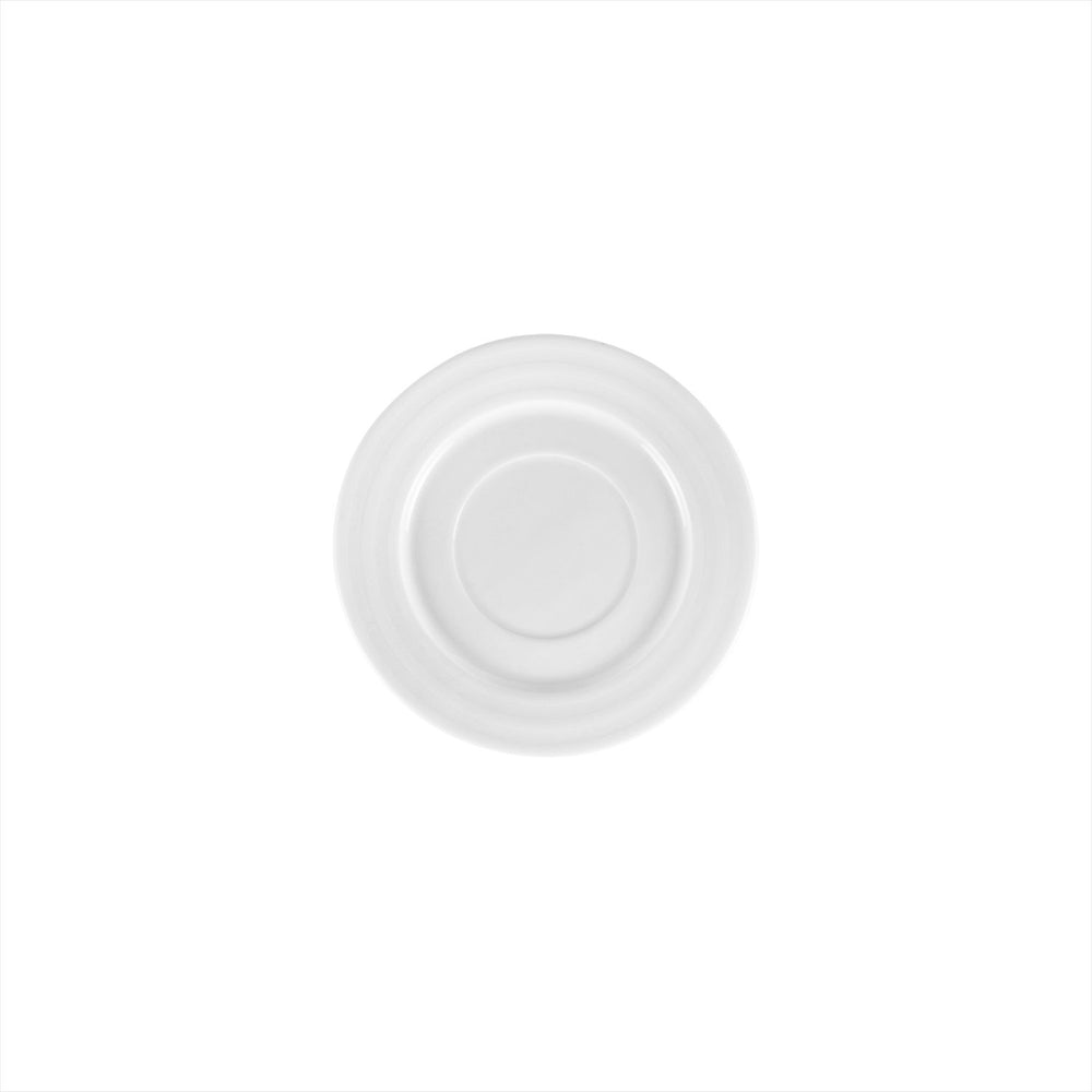 Lizbon dia.7" Round White Porcelain Saucer