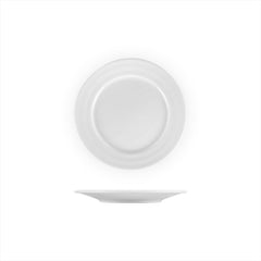 Lizbon dia.7.75" Round White Porcelain Plate