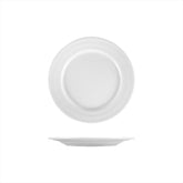 Lizbon dia.8.5" Round White Porcelain Plate