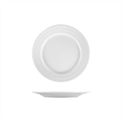Lizbon dia.8.5" Round White Porcelain Plate