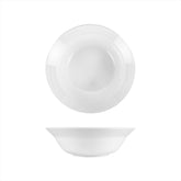 Lizbon dia.9" h:2.75" 42 oz. Round White Porcelain Bowl