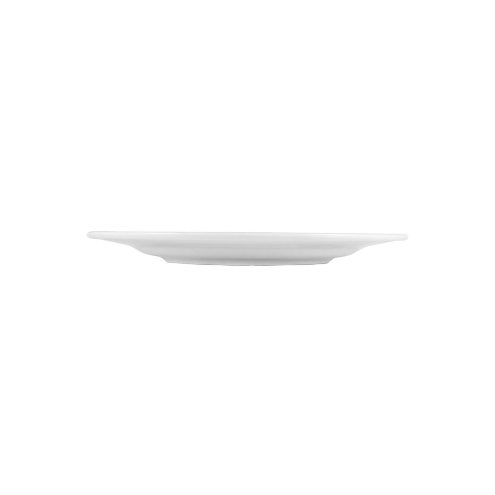 Lizbon dia.11.75" Round White Porcelain Plate