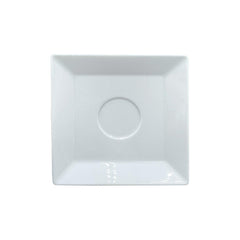 Merid 5.5" x 5.5" Square White Porcelain Saucer