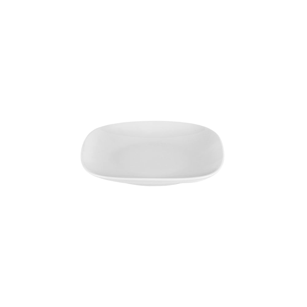 Mimoza 7" x 7" Square White Porcelain Plate