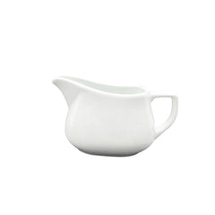 Delta 6" x 3.5" x h:3.5" 12 oz. Oval White Porcelain Sauce Boat