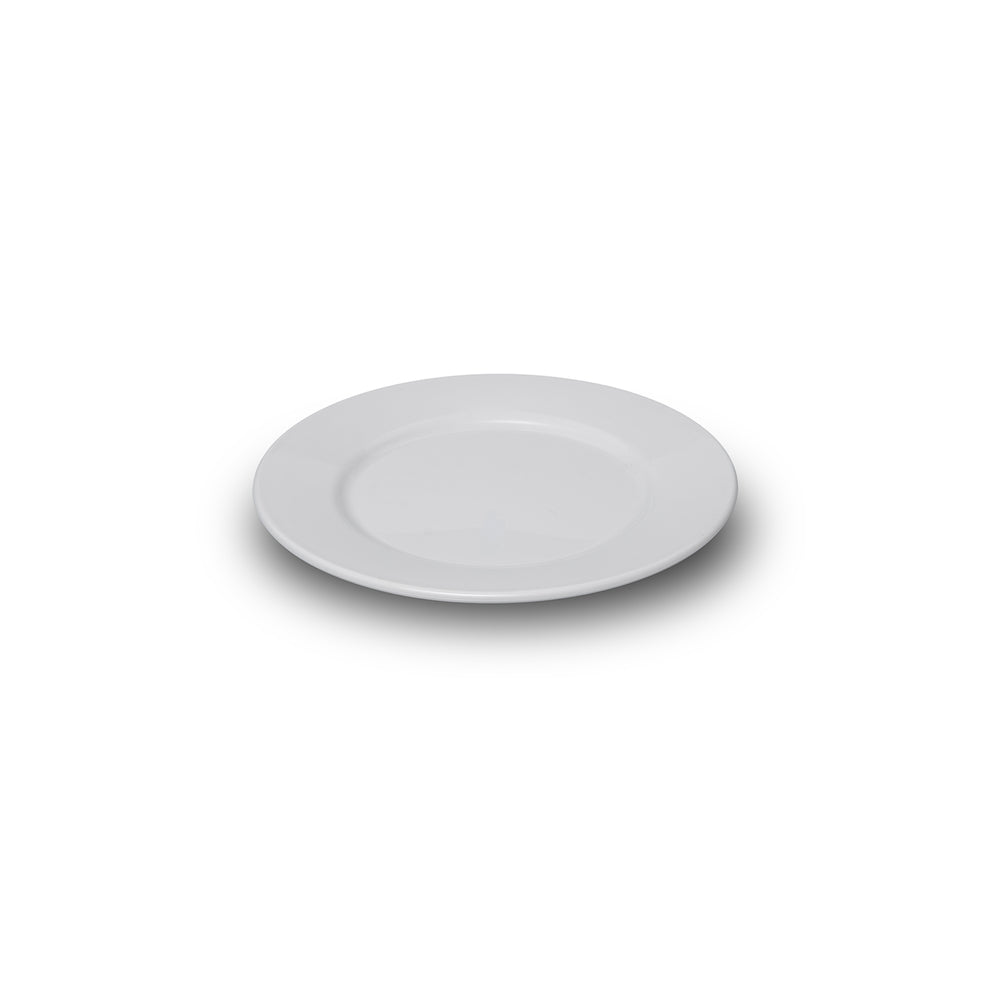 Rubikap Delta dia.8.25" Round White Polycarbonate Plate