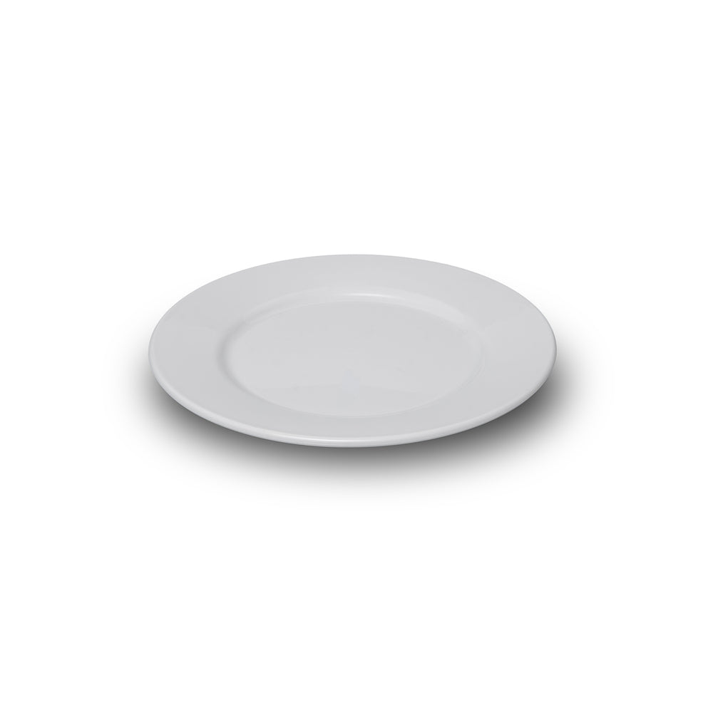 Rubikap Delta dia.9.75" Round White Polycarbonate Plate