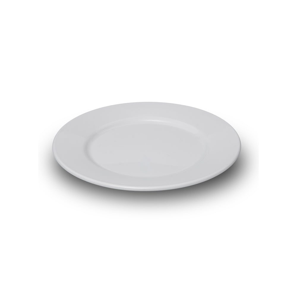 Rubikap Delta dia.11" Round White Polycarbonate Plate
