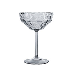 Premium dia.4.25" h:6.25" 9 oz. Round Charcoal Polycarbonate Goblet