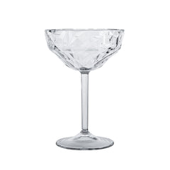 Premium dia.4.25" h:6.25" 9 oz. Round White Polycarbonate Goblet