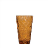 Prism dia.3.5" h:5.5" 14 oz. Round Amber Polycarbonate High-Ball
