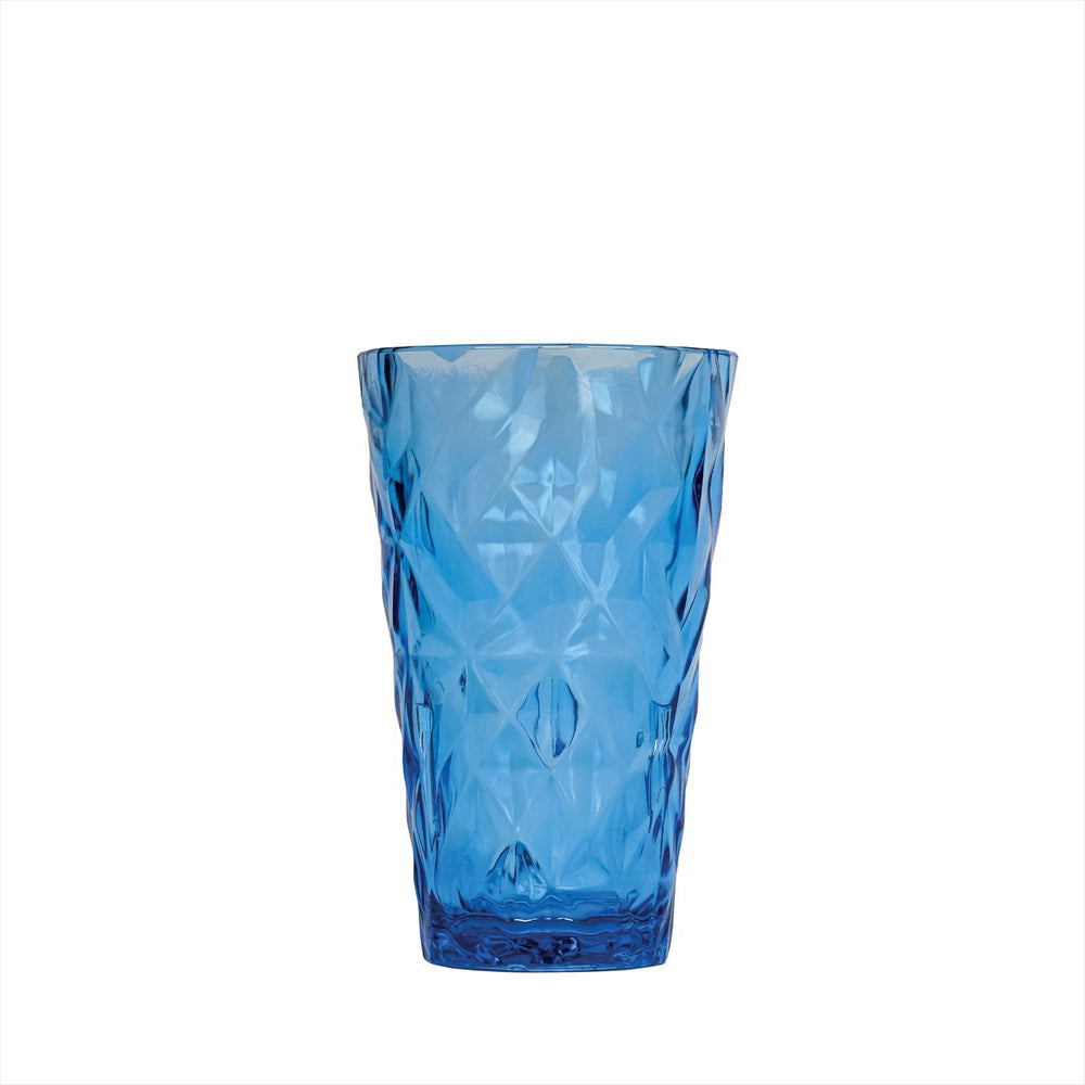 Prism dia.3.5" h:5.5" 14 oz. Round Blue Polycarbonate High-Ball