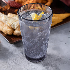 Prism dia.3.75" h:6.5" 17 oz. Round Charcoal Polycarbonate High-Ball