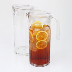 Premium dia.3.75" h:9.5" 42 oz. Round White Polycarbonate Pitcher