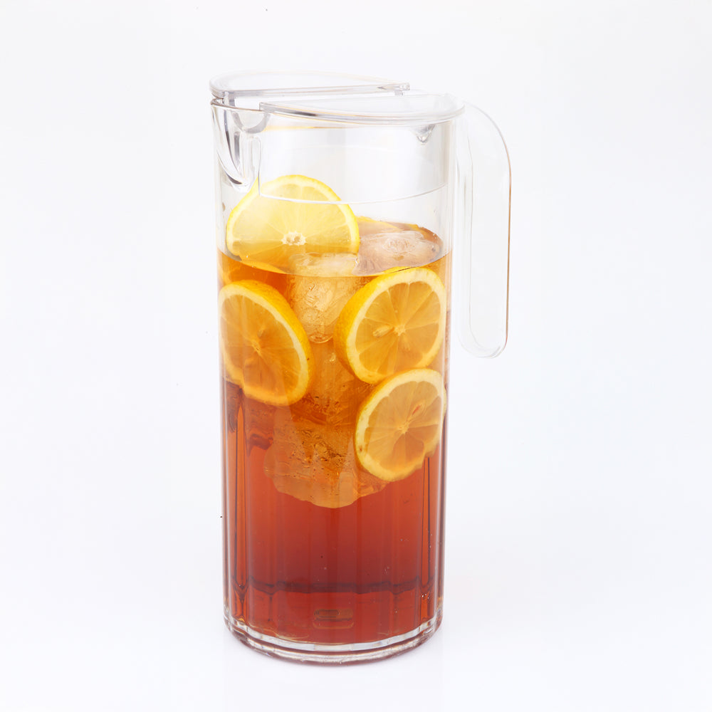 Premium dia.4.25" h:10.25" 61 oz. Round White Polycarbonate Pitcher