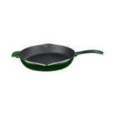 Turgla Cast Iron dia.11" h:2" Round Green Cast Iron Skillet