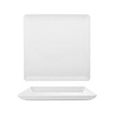 Santa Monica 12.5" x 12.5" x h:1" Square White Porcelain Platter