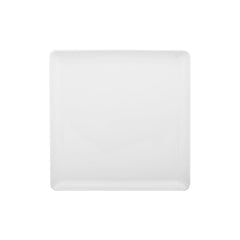 Santa Monica 12.5" x 12.5" x h:1" Square White Porcelain Platter