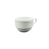 Saturn dia.3.25" h:2.25" 7 oz. Round White Porcelain Cup