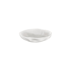 Amorf 9.75" x 9.75" x h:0" 42 oz. Organic Warm White Vitrified Deep Plate