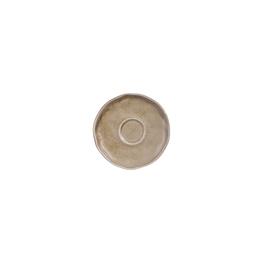Clay 6.25" x 6.25" x h:0" Organic Terracotta Vitrified Saucer