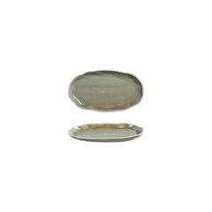 Moss 7.5" x 4.25" Organic Green Vitrified Plate