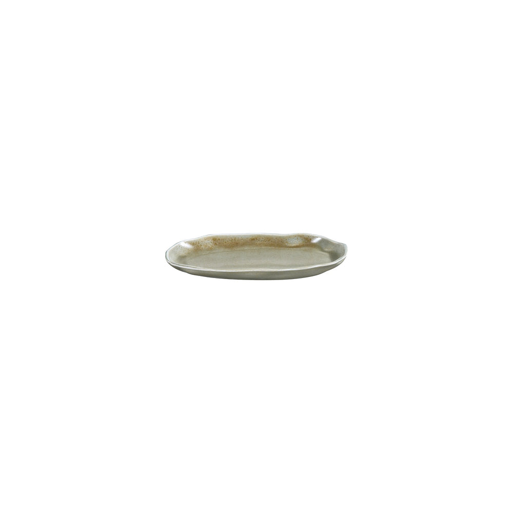 Moss 7.5" x 4.25" Organic Green Vitrified Plate