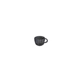 Amorf Notte 3.5" x 3.5" x h:0" 8 oz. Organic Black Vitrified Cup