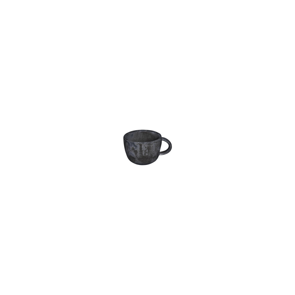 Amorf Notte 3.5" x 3.5" x h:0" 8 oz. Organic Black Vitrified Cup