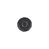 Amorf Notte 6.25" x 6.25" x h:0" Organic Black Vitrified Saucer