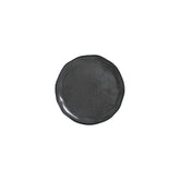 Amorf Notte 8.25" x 8.25" Organic Black Vitrified Plate