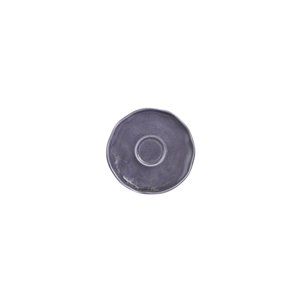 Viola 6.25" x 6.25" x h:0" Organic Purple Vitrified Saucer