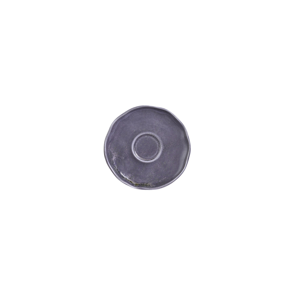 Viola 6.25" x 6.25" x h:0" Organic Purple Vitrified Saucer